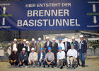 Besuch der Baustelle des Brenner Basistunnels durch Bayerns Innen- und Verkehrsminister Joachim Herrmann, Tirols Landeshauptmann Günther Platter, Südtirols Landesrat Florian Mussner und Tirols Landeshauptmann-Stellvertreter Josef Geisler sowie durch Kommunalpolitiker