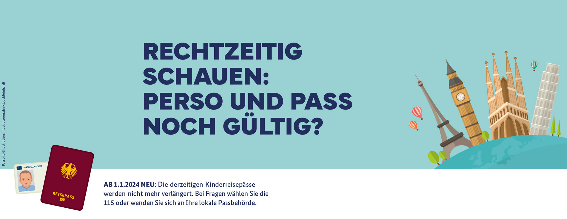 Rechtzeitig schauen: Perso oder Pass noch gültig?